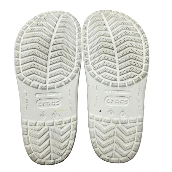 Crocs Crocband Clog White Unisex Sandal Slip On Water Shoe Size M 6 / W 8 - Picture 9 of 9